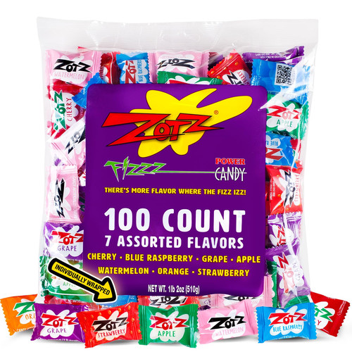 Zotz fizzy candy - bag,, assorted